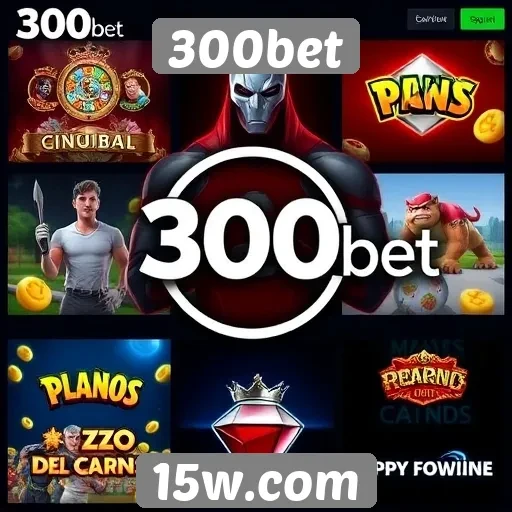 Diversidade de jogos disponíveis na 300bet